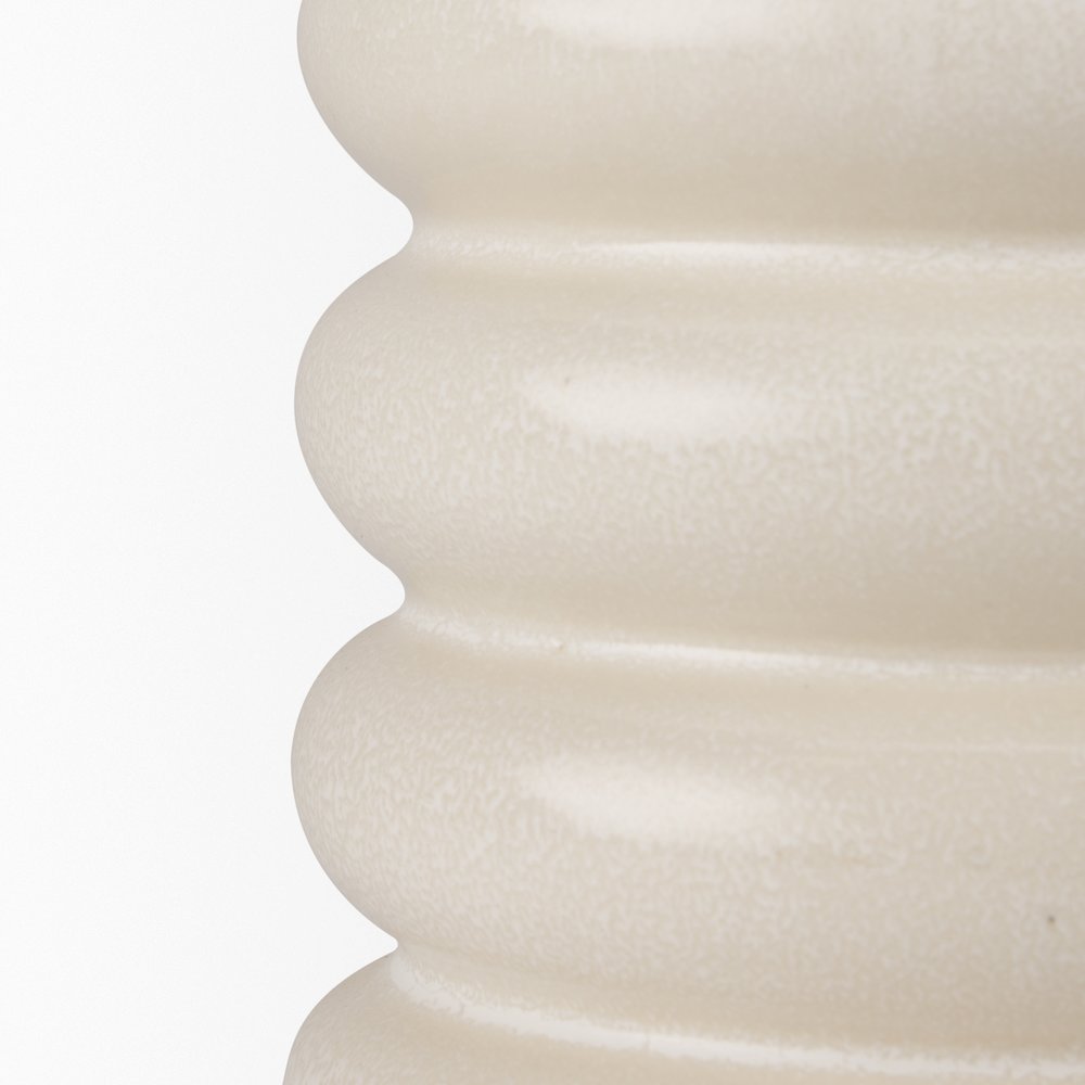 Twyla Tall Cream Glazed Ring Pot. Picture 7