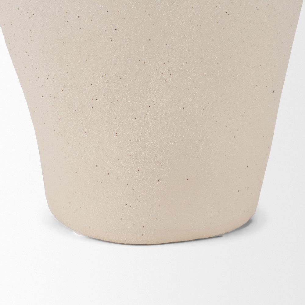 Valora Black Speckled Cream Light Beige Ceramic Jug. Picture 2