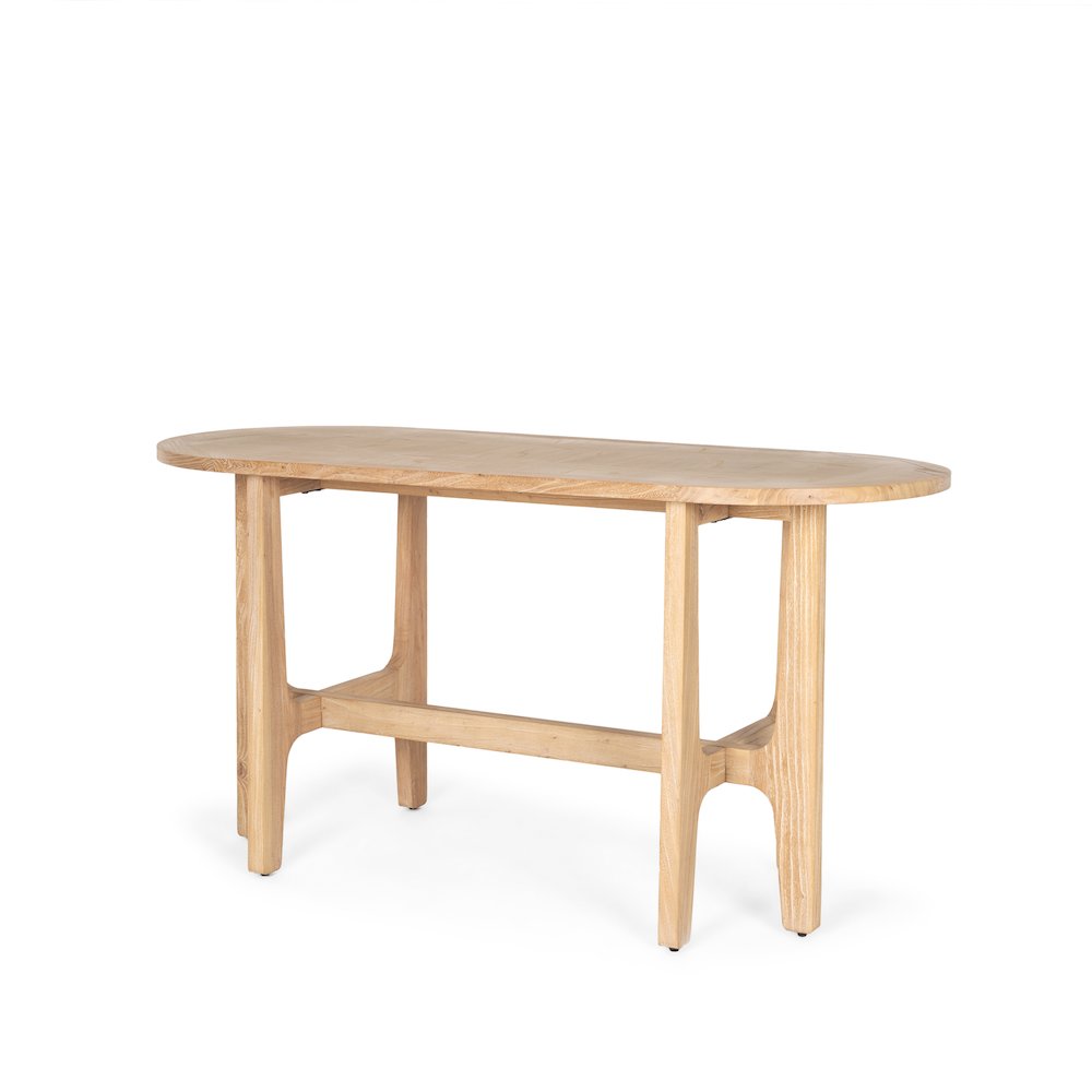 Taylin Light Brown Solid Wood Desk. Picture 1