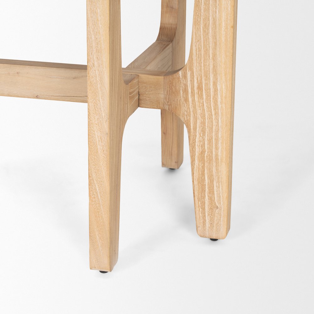 Taylin Light Brown Solid Wood Desk. Picture 3