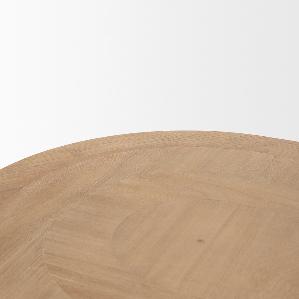 Taylin Light Brown Solid Wood Desk. Picture 10