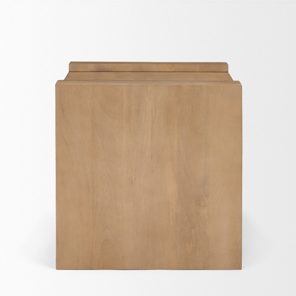 Light Brown Wood Accent Table. Picture 5