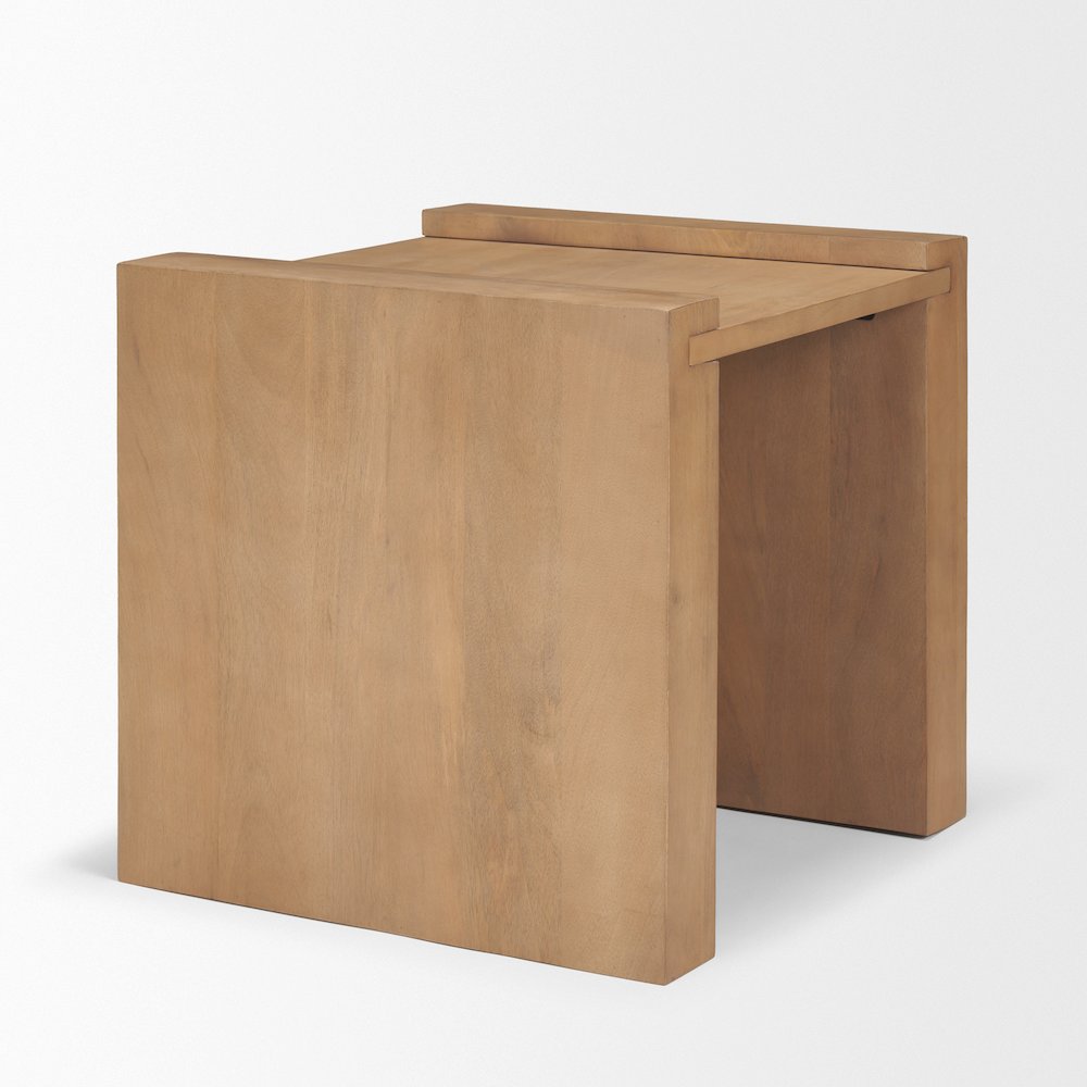 Light Brown Wood Accent Table. Picture 6