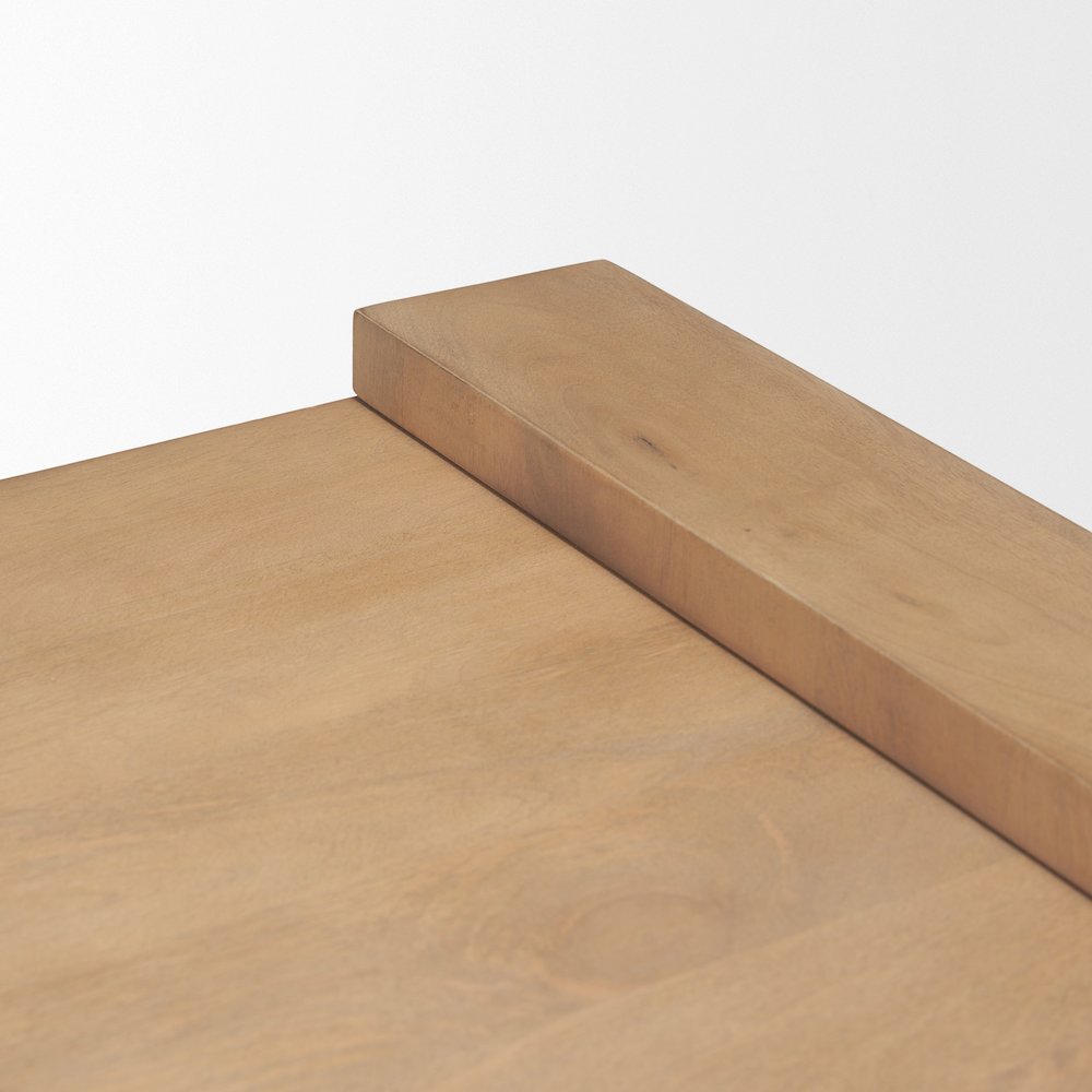 Light Brown Wood Accent Table. Picture 7