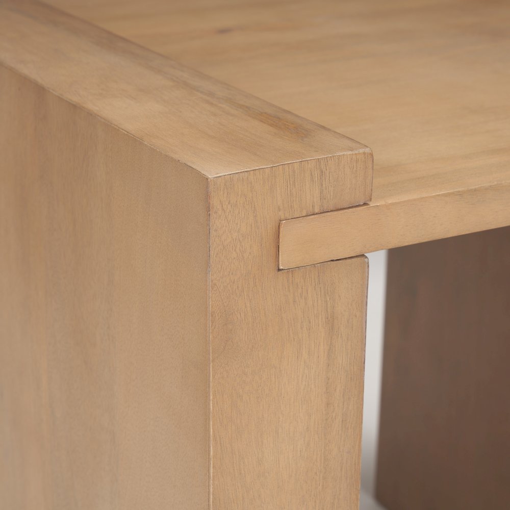 Light Brown Wood Accent Table. Picture 8