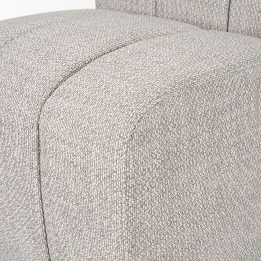 Gray Performance Fabric Upholstered Dining Chair. Picture 2