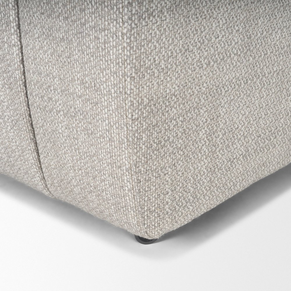Gray Performance Fabric Upholstered Dining Chair. Picture 3