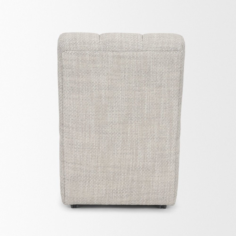 Gray Performance Fabric Upholstered Dining Chair. Picture 7