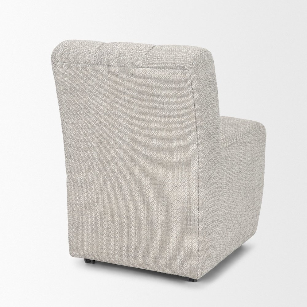 Gray Performance Fabric Upholstered Dining Chair. Picture 8