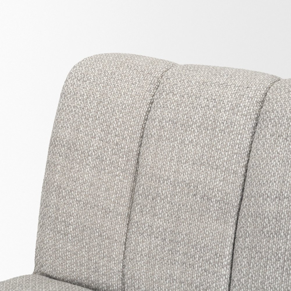 Gray Performance Fabric Upholstered Dining Chair. Picture 10