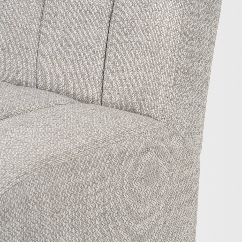Gray Performance Fabric Upholstered Dining Chair. Picture 11