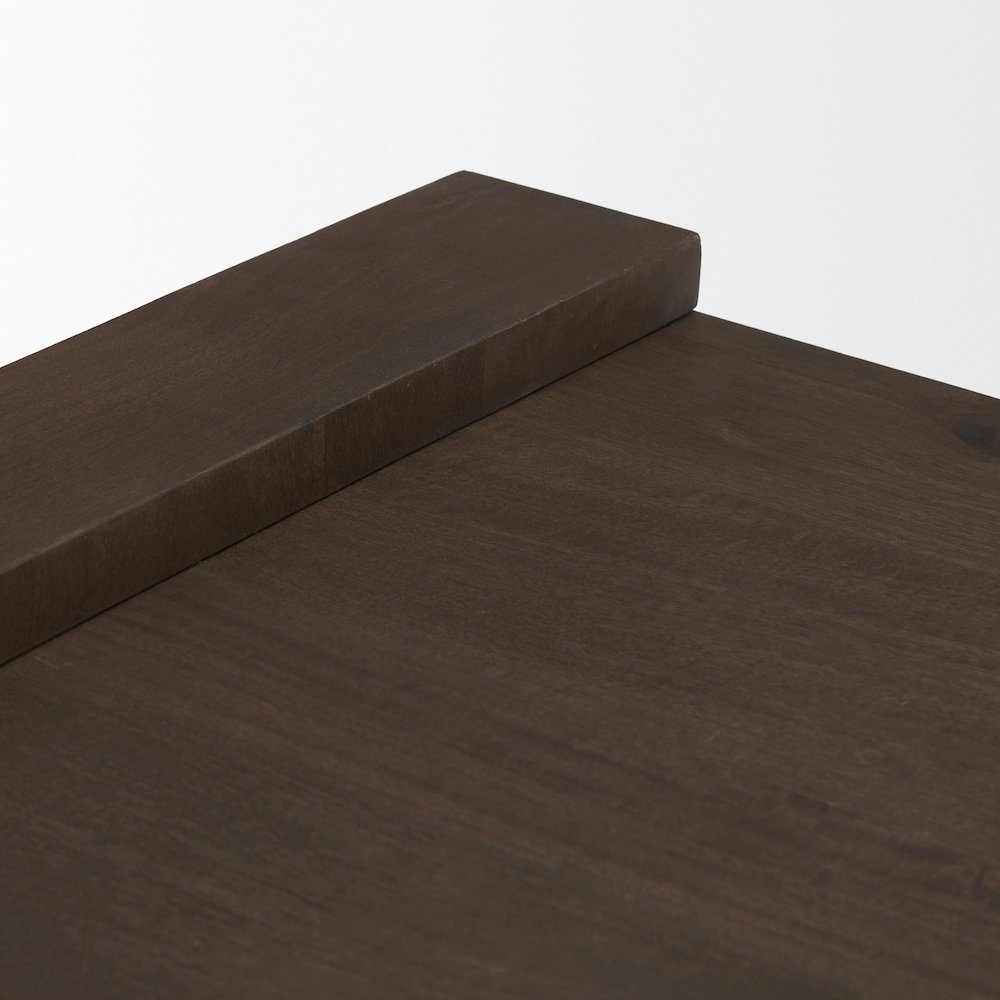 Dark Brown Wood Accent Table. Picture 7