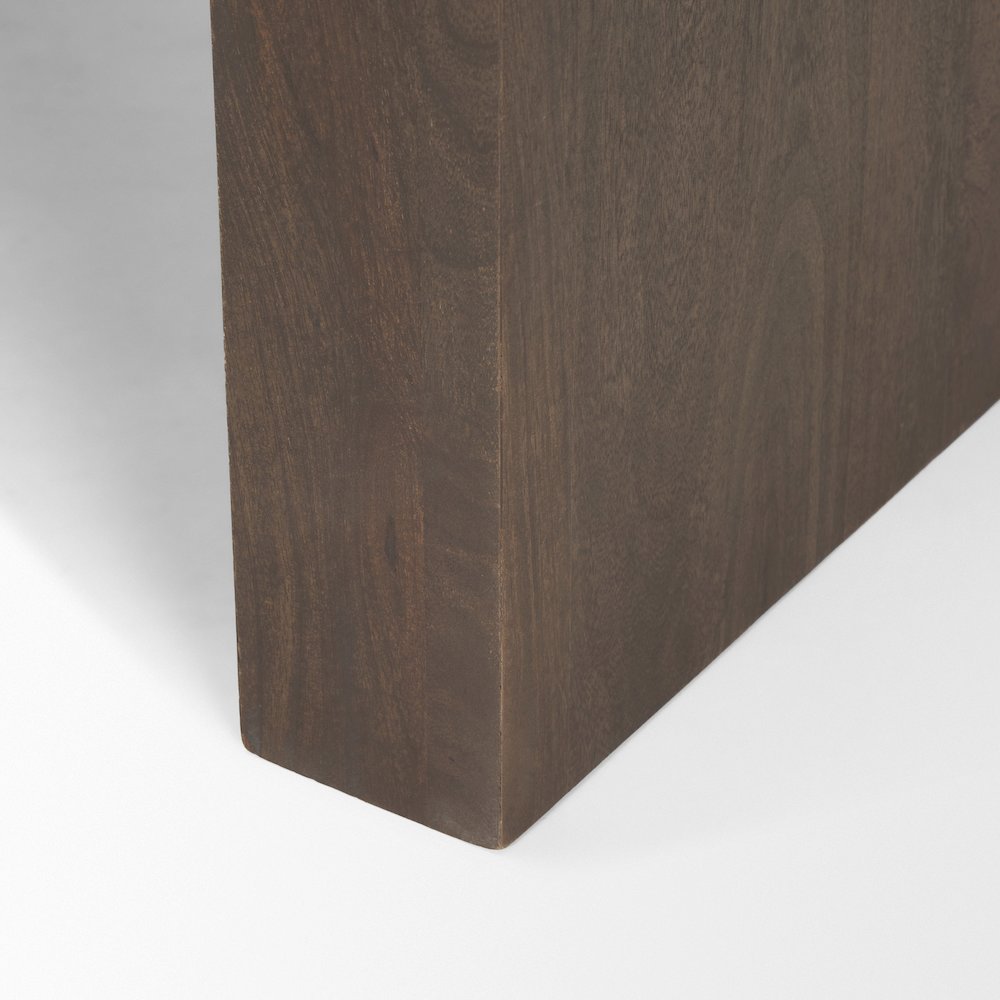 Dark Brown Wood Accent Table. Picture 9