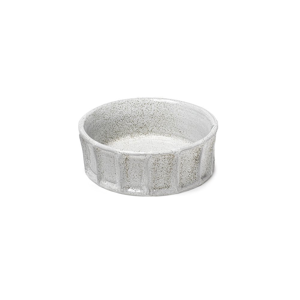 Silone (Small) 9L x 9W White Ceramic Bowl. Picture 1