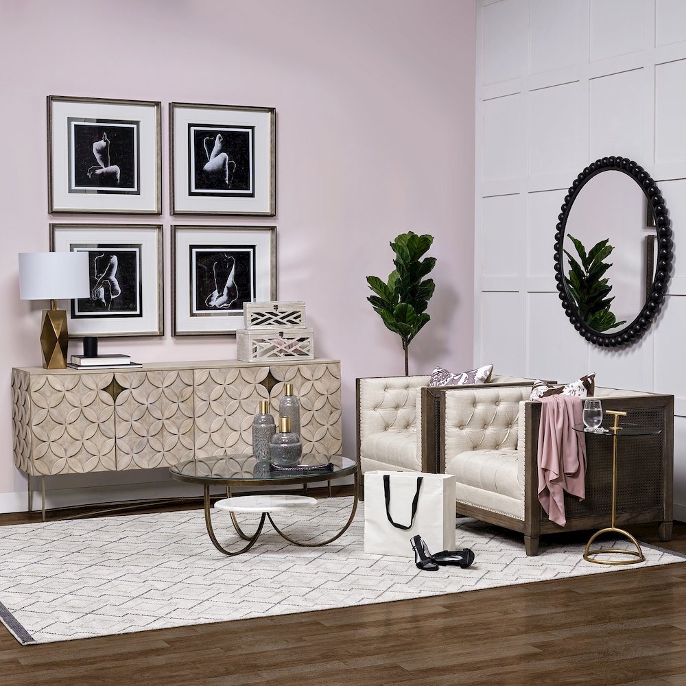 Toba II Tall Brown/Gold Spotted Gourd Style Vase. Picture 5