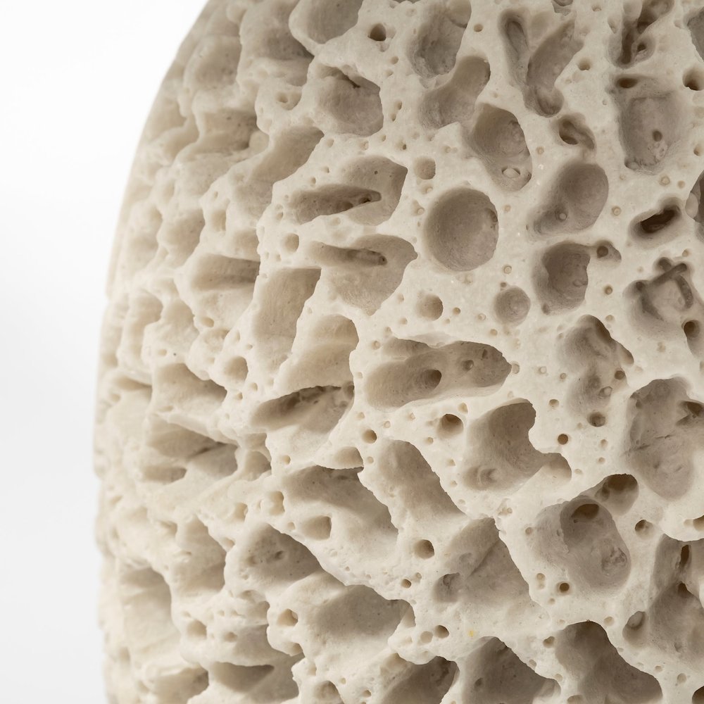 Mariam (26"H) Beige Coral-Inspired Base Table Lamp. Picture 3