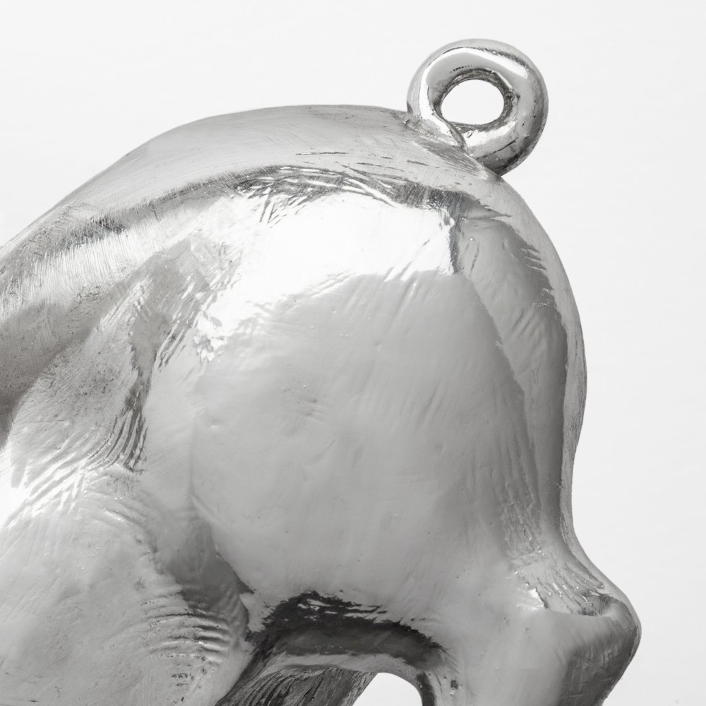 Hogbadi Set of 2 Silver Flying Pigs. Picture 5