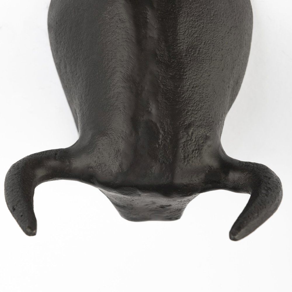 Tauro IV (Set of 2) Black Cast Aluminum Raging Bull Wall Decor. Picture 3