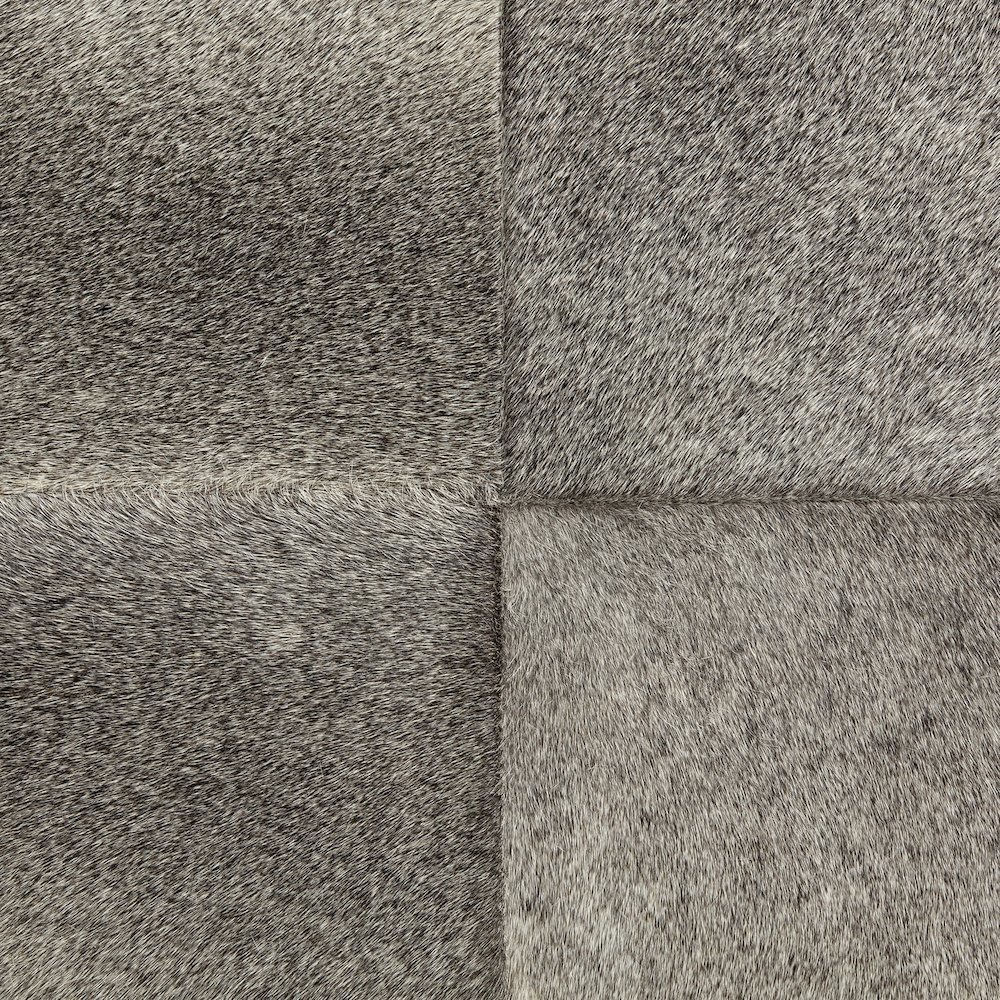 Zahavi I 23"H grey-toned hair-on-hide ottoman. Picture 5
