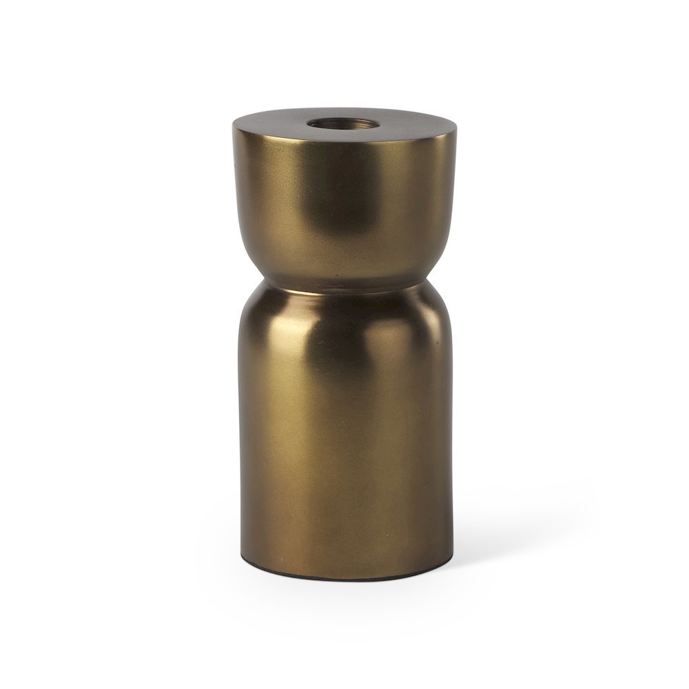 Malta Aluminum Candle Holder Small. Picture 1