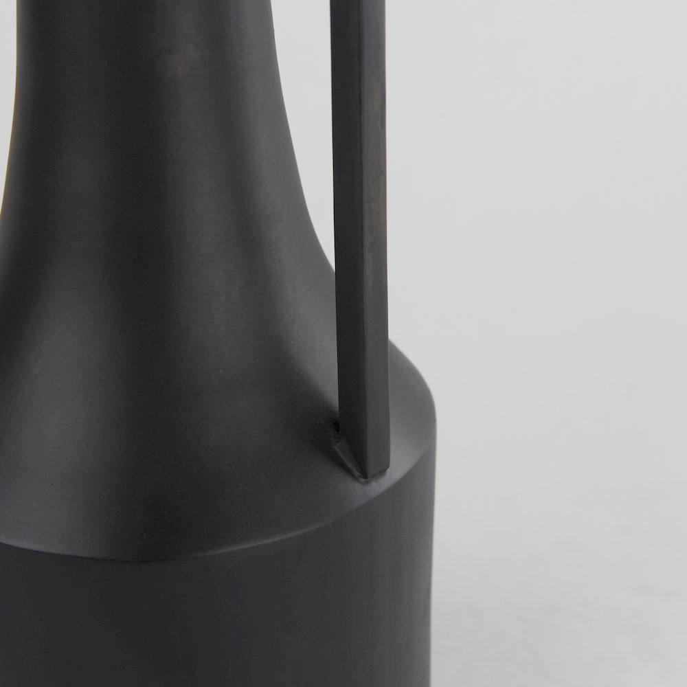 Aubrey Small 14.0H Black Iron Flower Vase. Picture 5