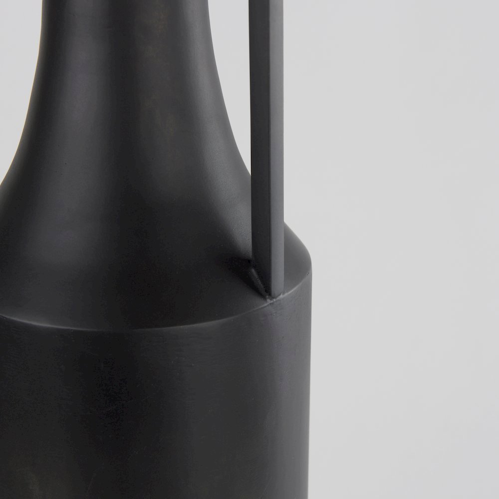 Aubrey Large 24.0H Black Iron Flower Vase. Picture 4