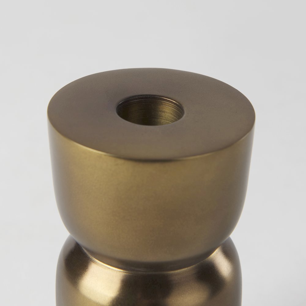 Malta Aluminum Candle Holder Small. Picture 3