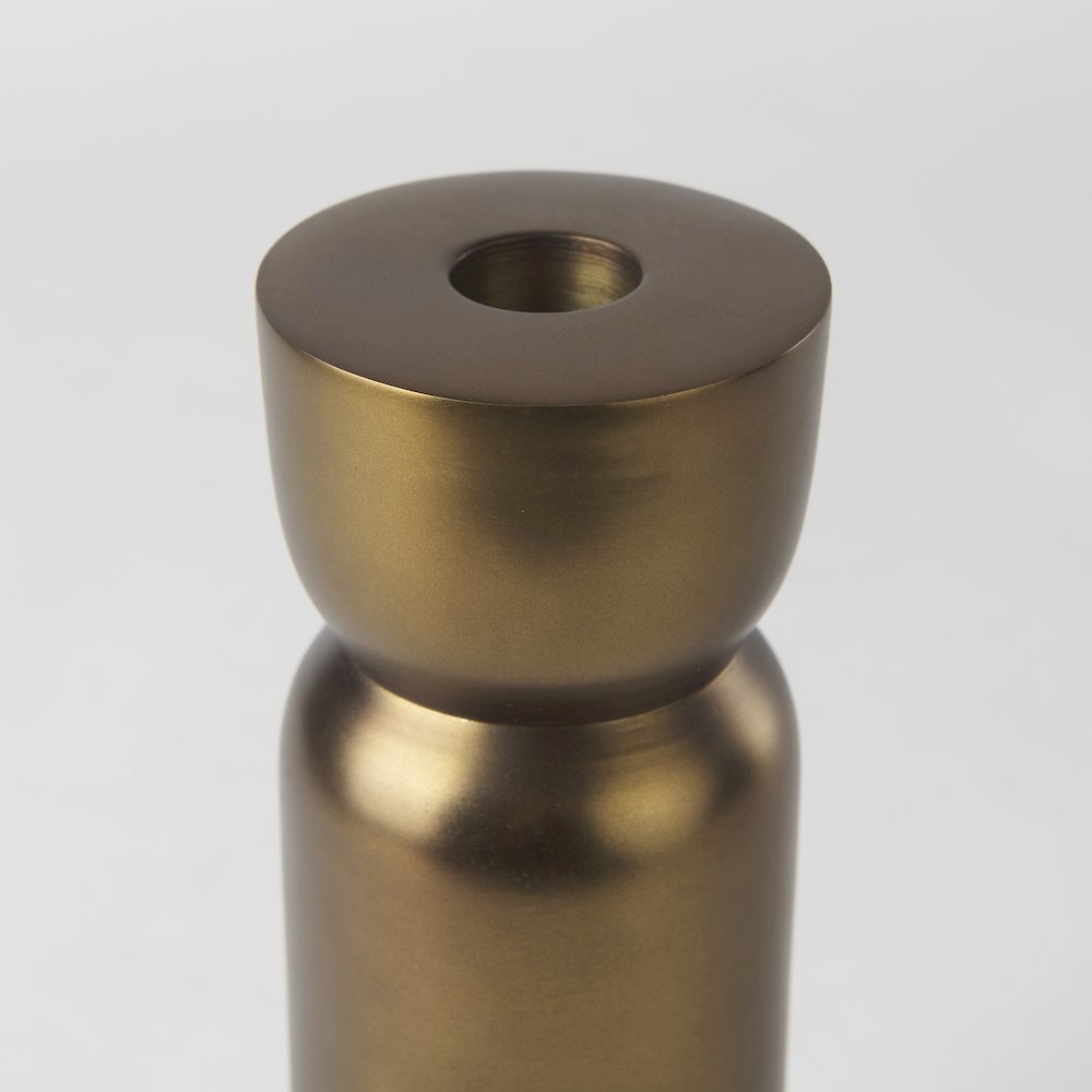 Malta Aluminum Candle Holder Large. Picture 2