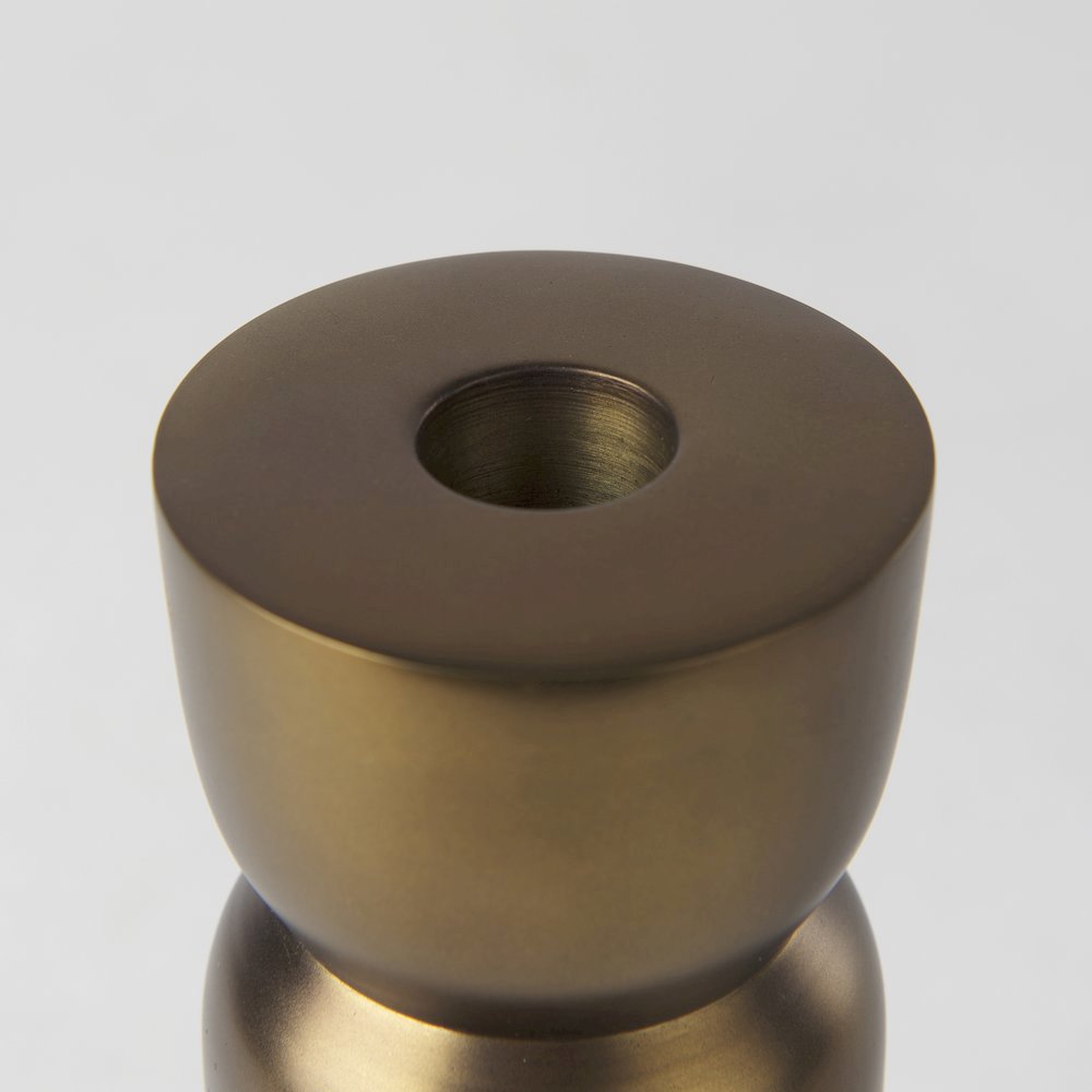 Malta Aluminum Candle Holder Large. Picture 3