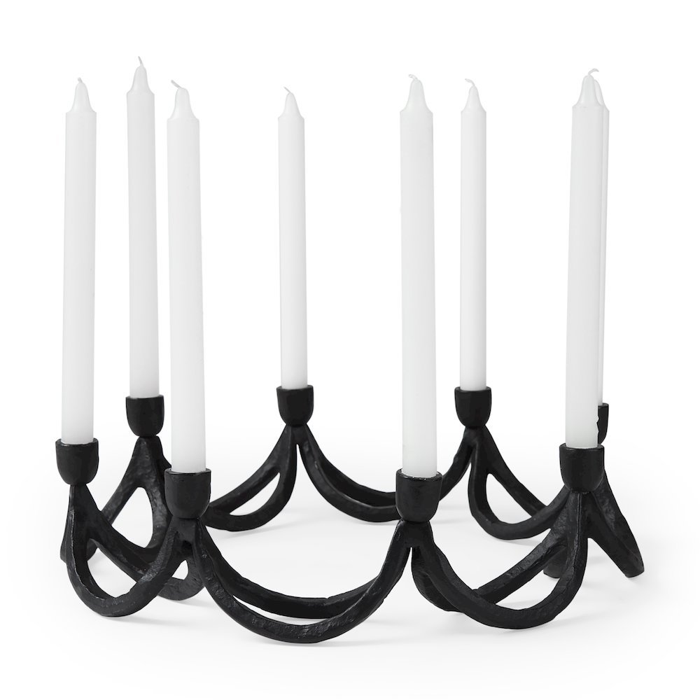 Seraph Round Candle Holder. Picture 1