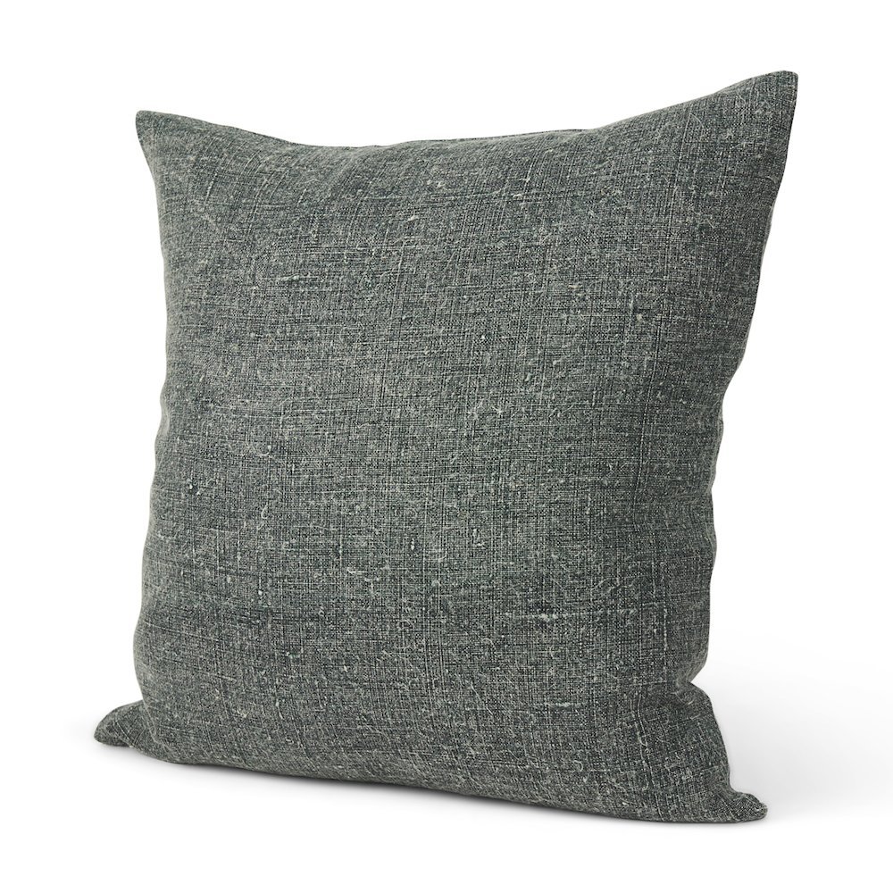 Jack Green Linen Square Decorative Pillow Cover. Picture 1