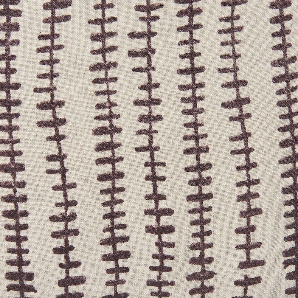 Jenna Beige w/ Merlot Print Linen Square Decorative Pillow Cover. Picture 5