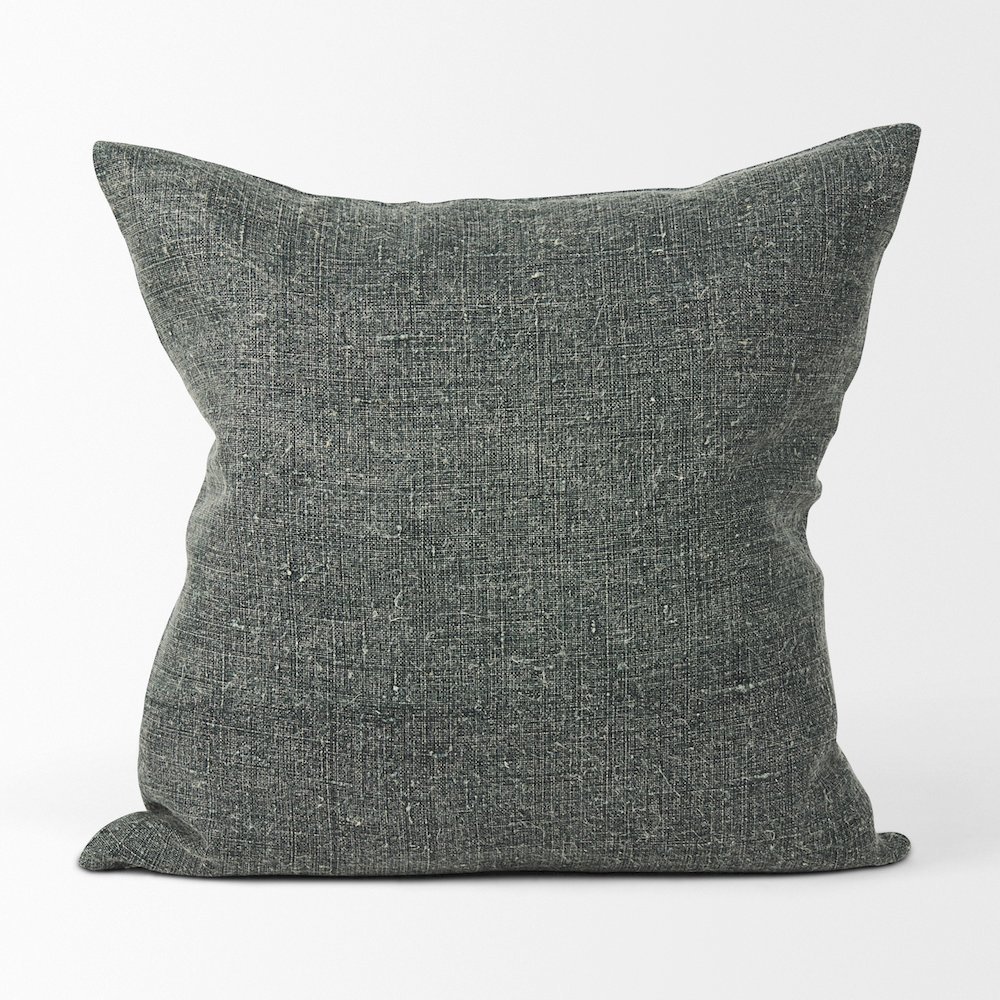 Jack Green Linen Square Decorative Pillow Cover. Picture 4