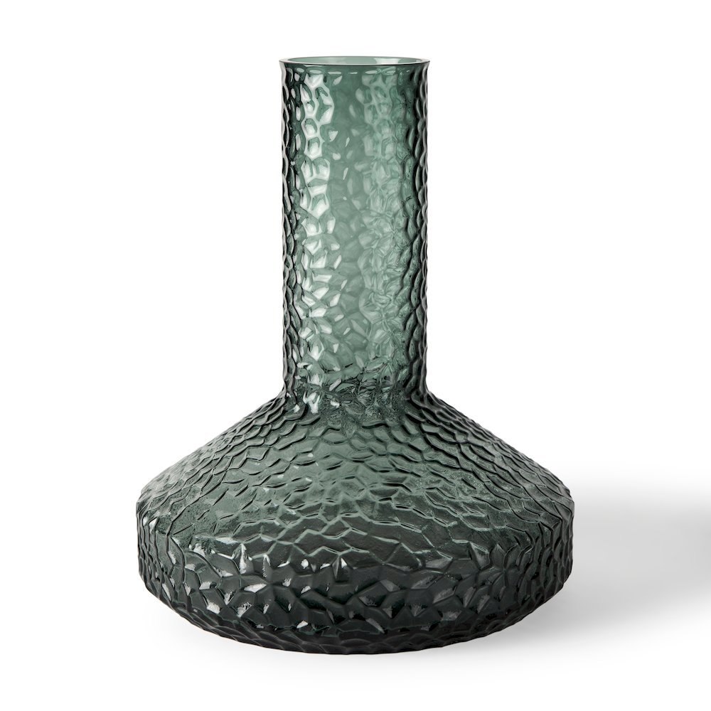 Jolene Tall Green Glass Vase. Picture 1