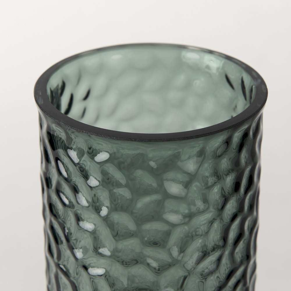 Jolene Tall Green Glass Vase. Picture 4
