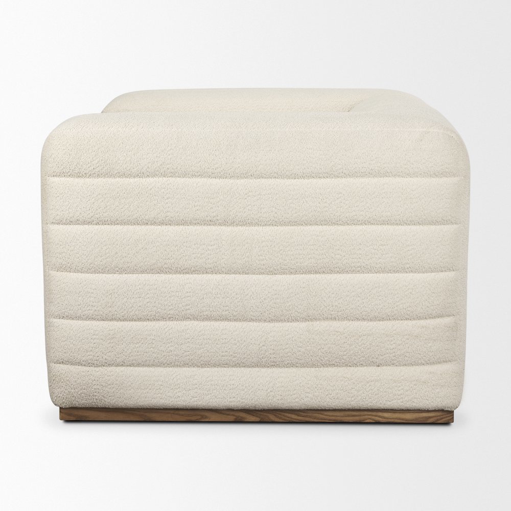 Ricciardo Cream Boucle Upholstered Arm Chair. Picture 2