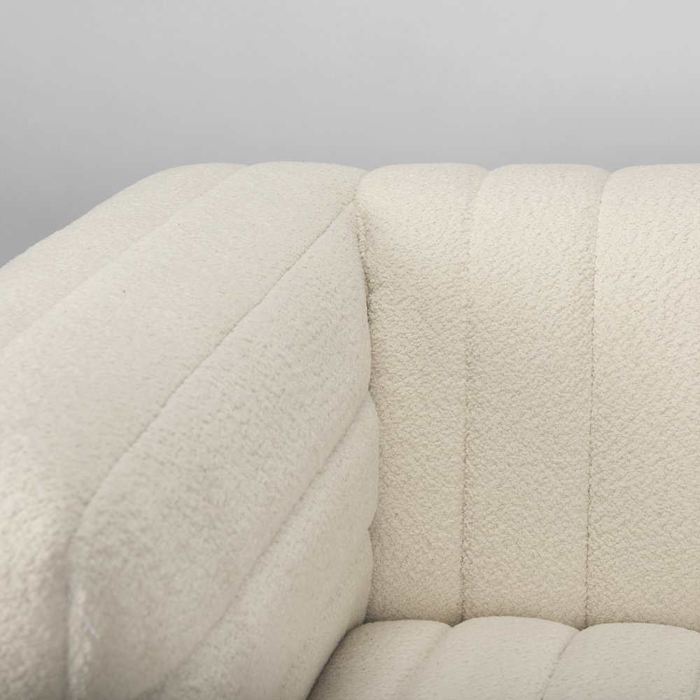 Ricciardo Cream Boucle Upholstered Arm Chair. Picture 5