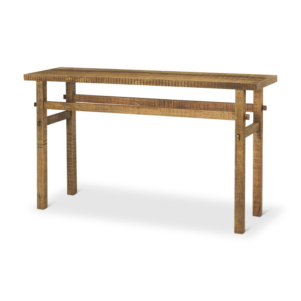 Rosie Small Brown Wood Console Table. Picture 1