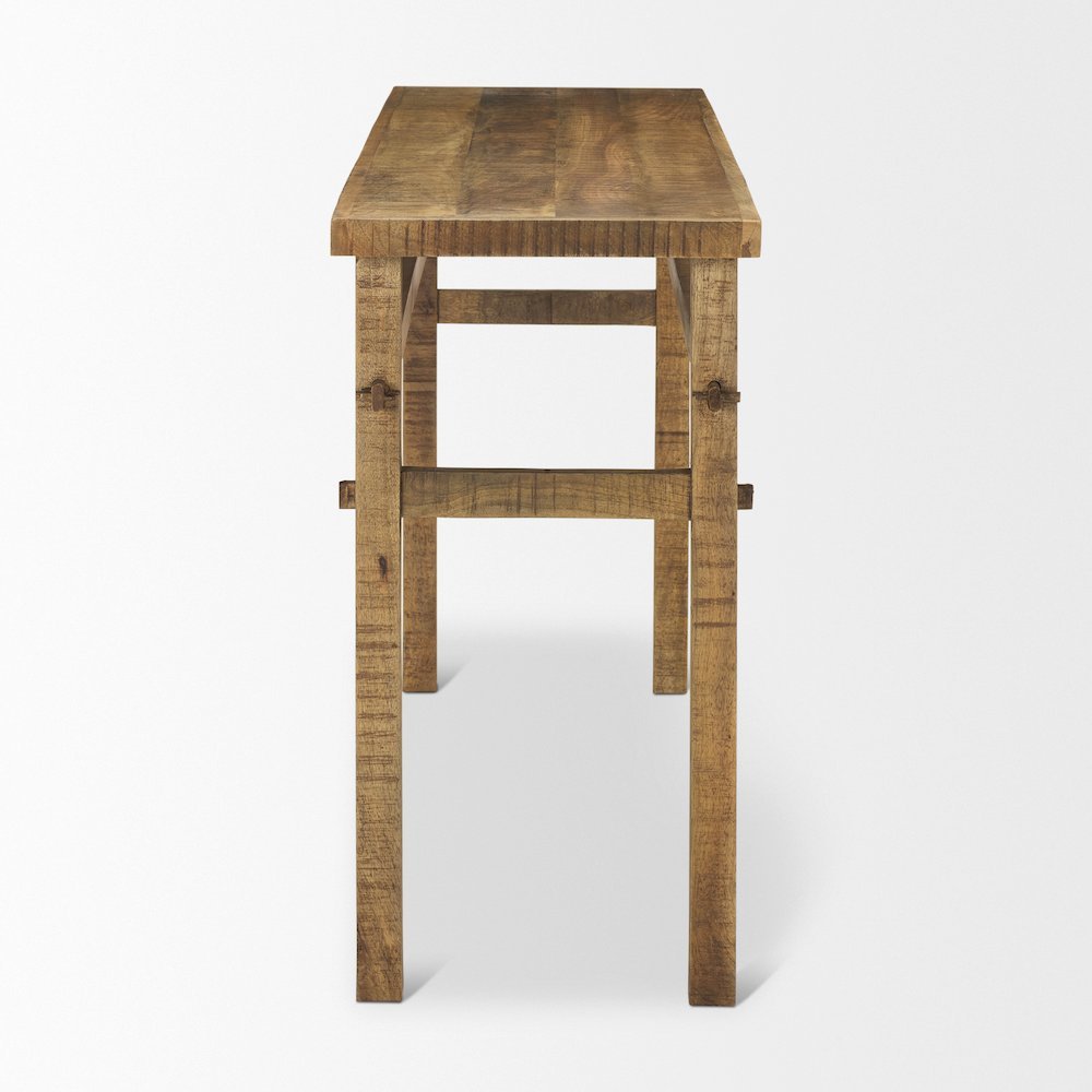 Rosie Small Brown Wood Console Table. Picture 2