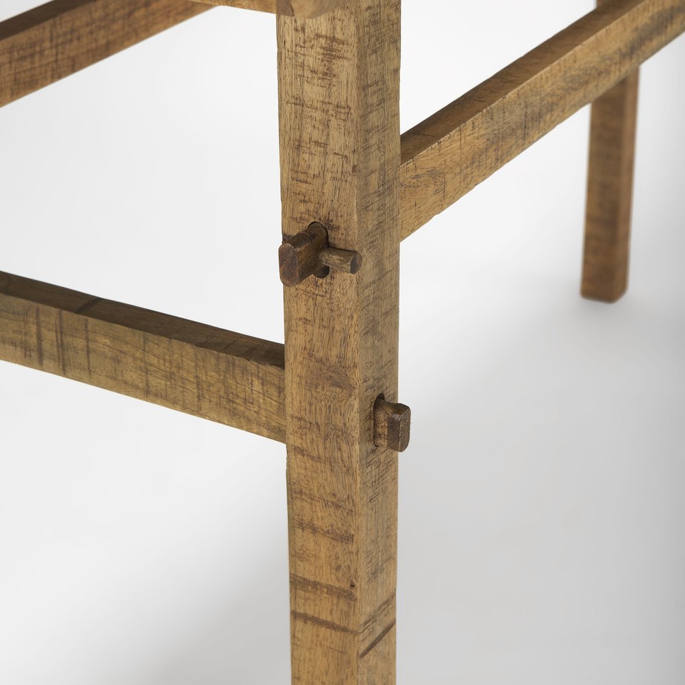 Rosie Small Brown Wood Console Table. Picture 5