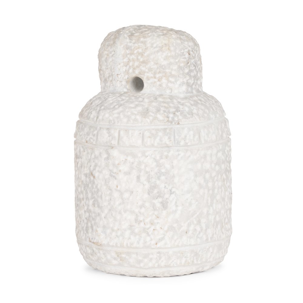 Irina Large White Marble Door Stopper. Picture 1