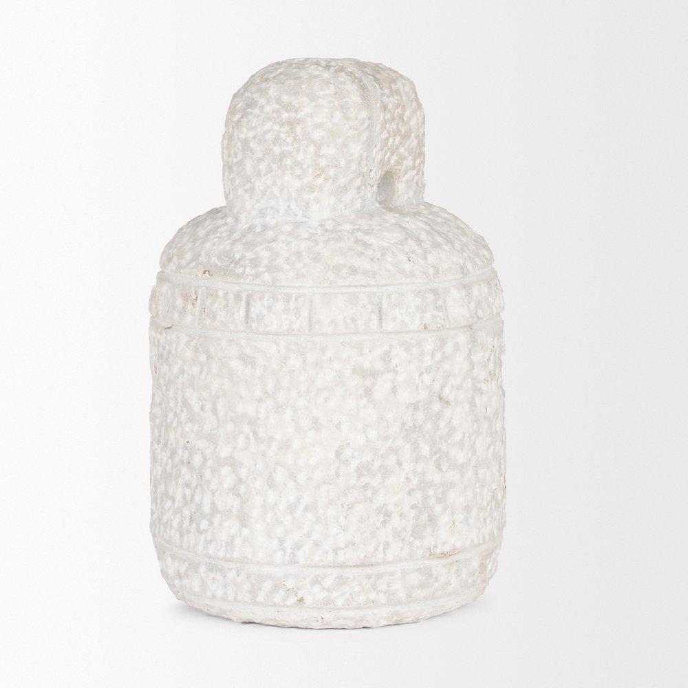 Irina Large White Marble Door Stopper. Picture 4