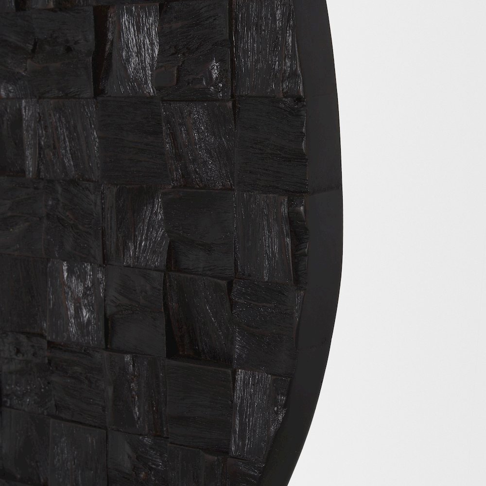 Into the Abyss I Dark Brown Wood 32" Wall Art. Picture 3