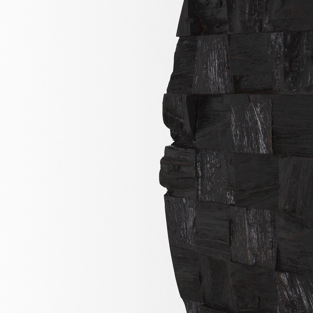 Into the Abyss I Dark Brown Wood 32" Wall Art. Picture 4