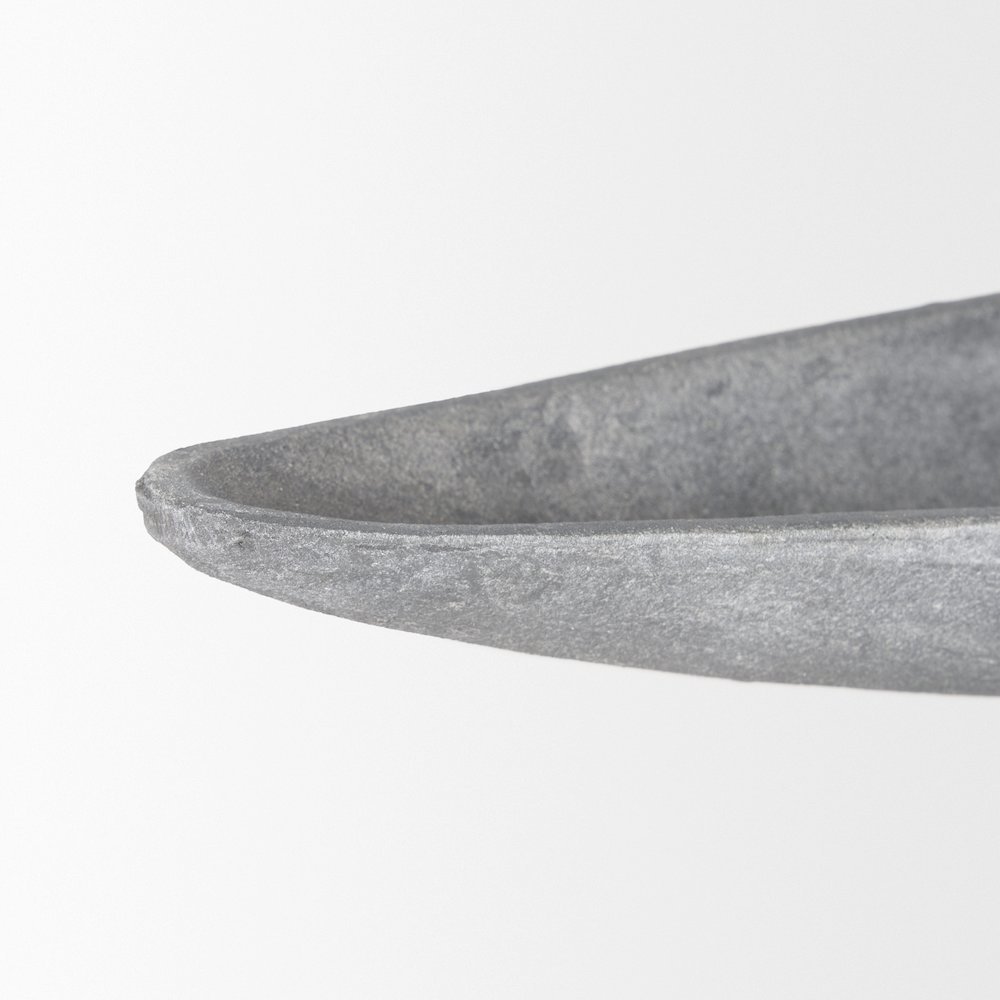 Piero Large Concrete Finished Metal Decorative Bowl. Picture 5