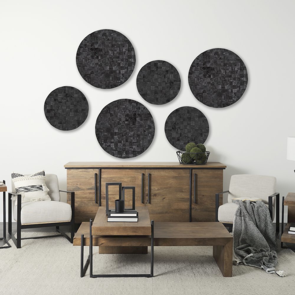 Into the Abyss I Dark Brown Wood 32" Wall Art. Picture 5