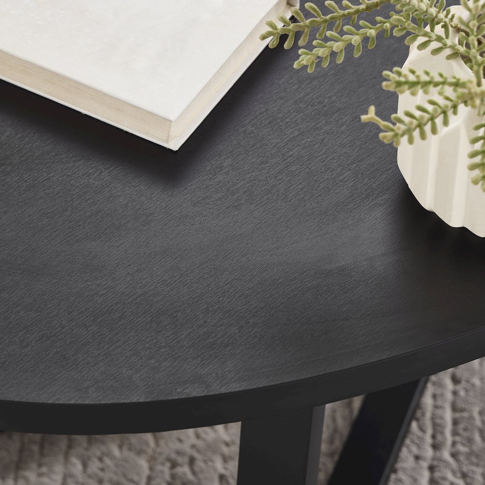 Modern Harmony Wood Oval End Table. Picture 4