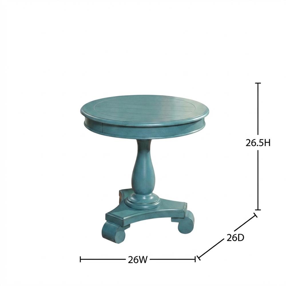 Teal, Pedestal Table, Pedestal Base, Quality Build. Picture 7