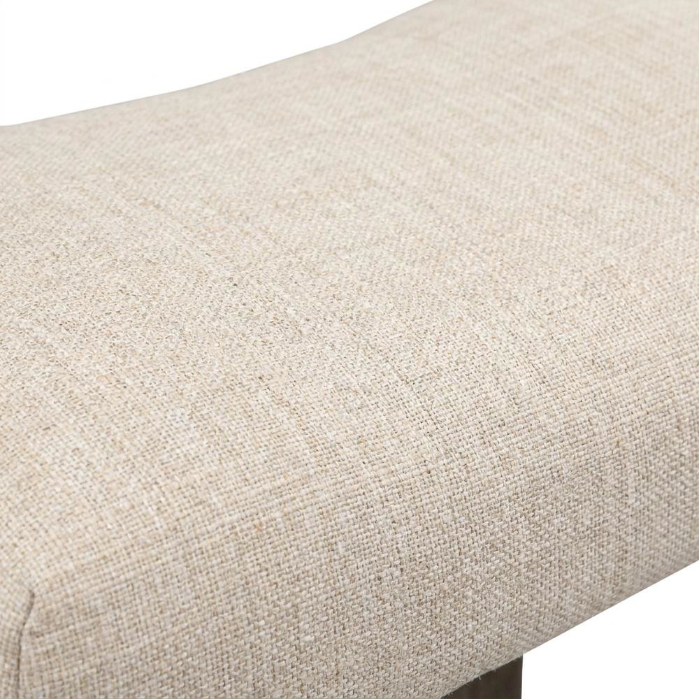 Taupe Button Tufted Counter Height Saddle Stool Set of 2 with Stylish Design. Picture 8
