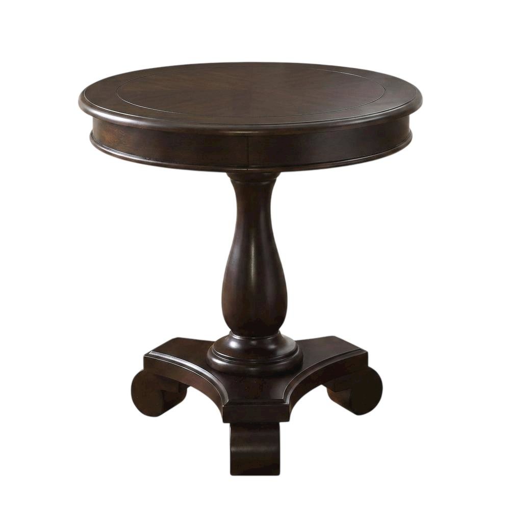 Espresso, Pedestal Table, Pedestal Base, Quality Build. Picture 4